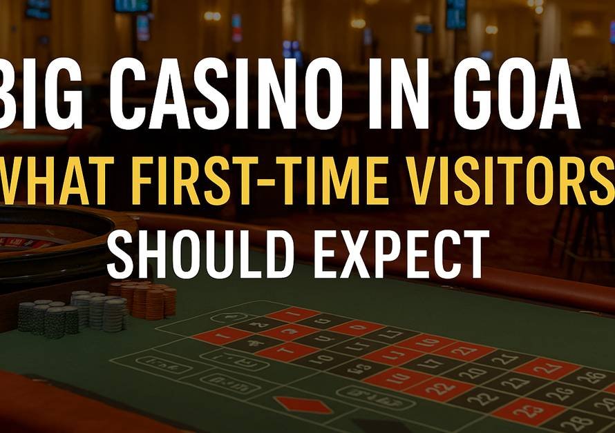 Interior of a big casino in Goa with roulette table and gaming ambiance, ideal for first-time visitors
